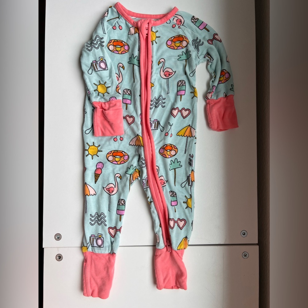 Little sleepies zippie romper